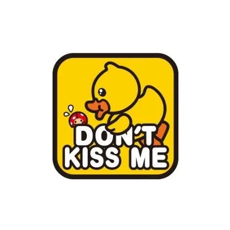 autocollant canard voiture dont kiss me b duck b duck 34113271