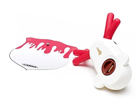 tirelire murale canard blanc et rouge canar