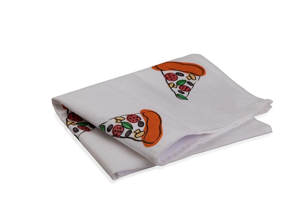 Torchon Pizza Bitten – Objet déco original