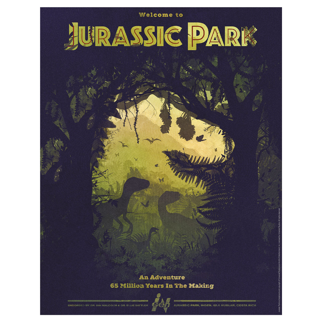 Affiche collector Jurassic Park