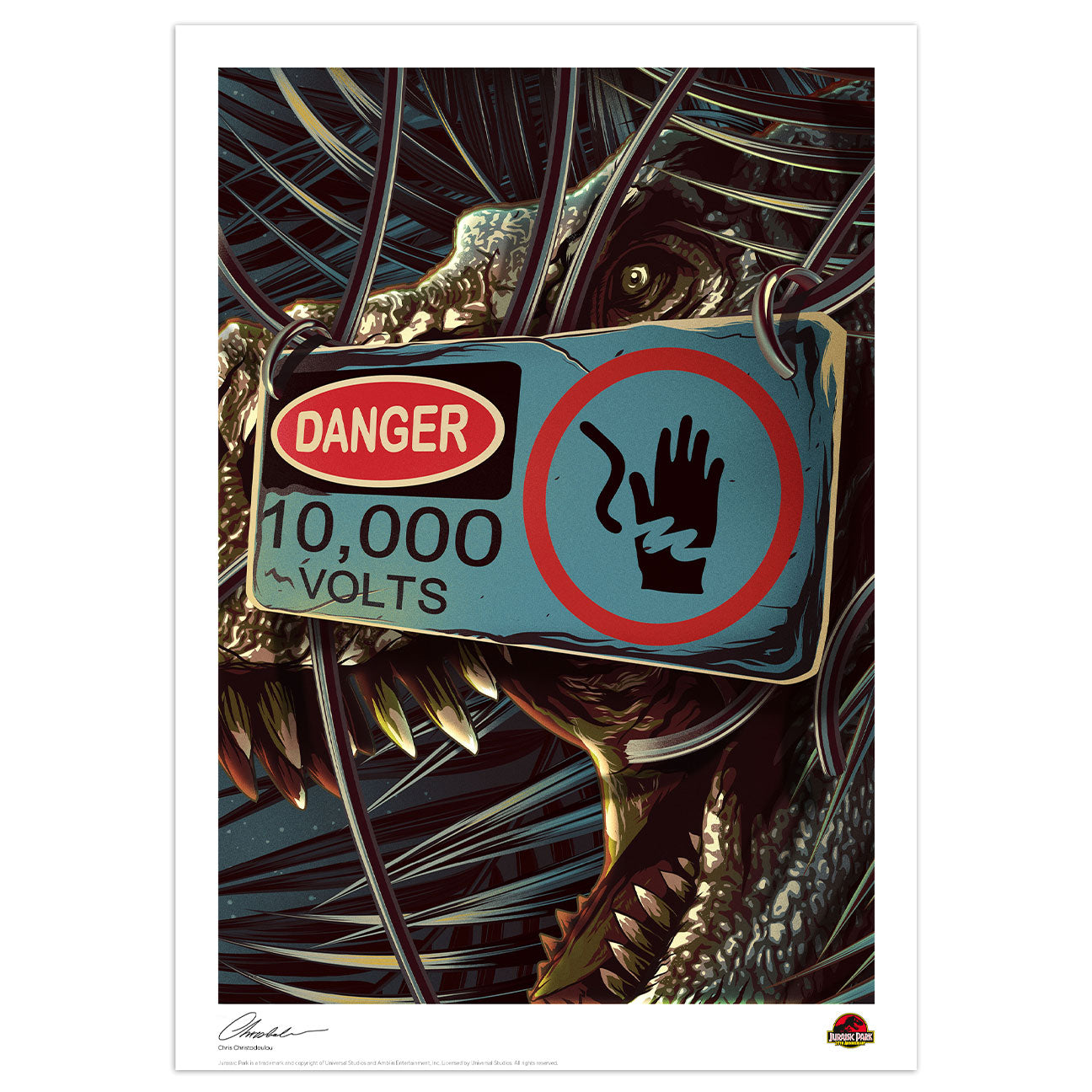 Affiche collector Jurassic Park