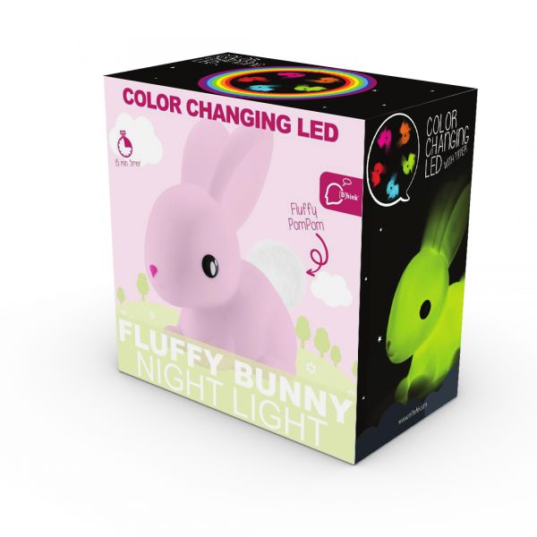 veilleuse lapin rose dhink