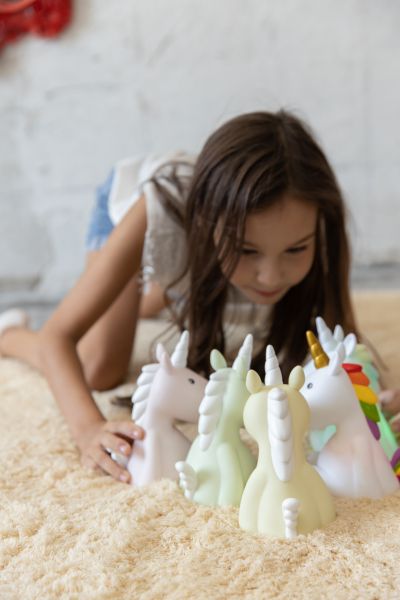 veilleuse licorne jaune dhink