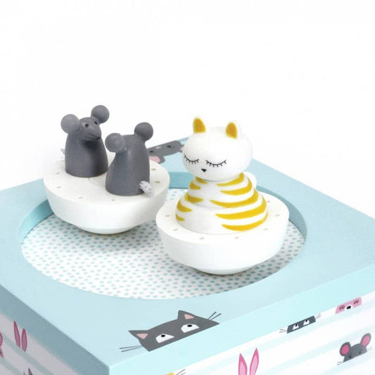 Boite Ă Musique Dancing Chat & Souris