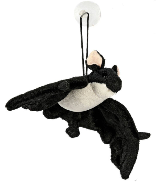 Peluche Chauve-souris (noire et blanche) - avec ventouse