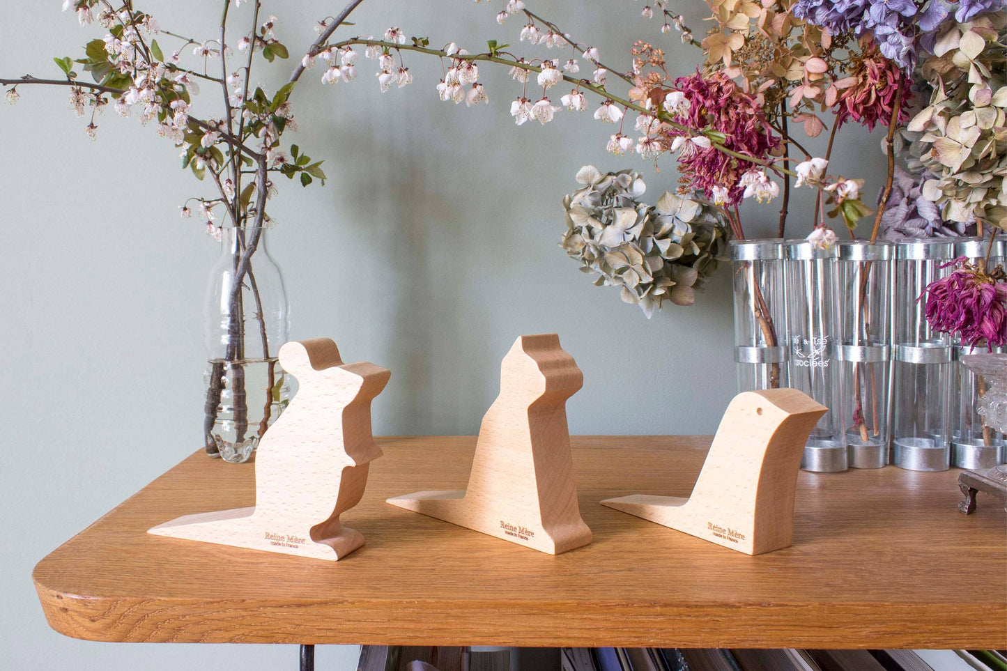 Mimi Mouse dörrstopp i trä