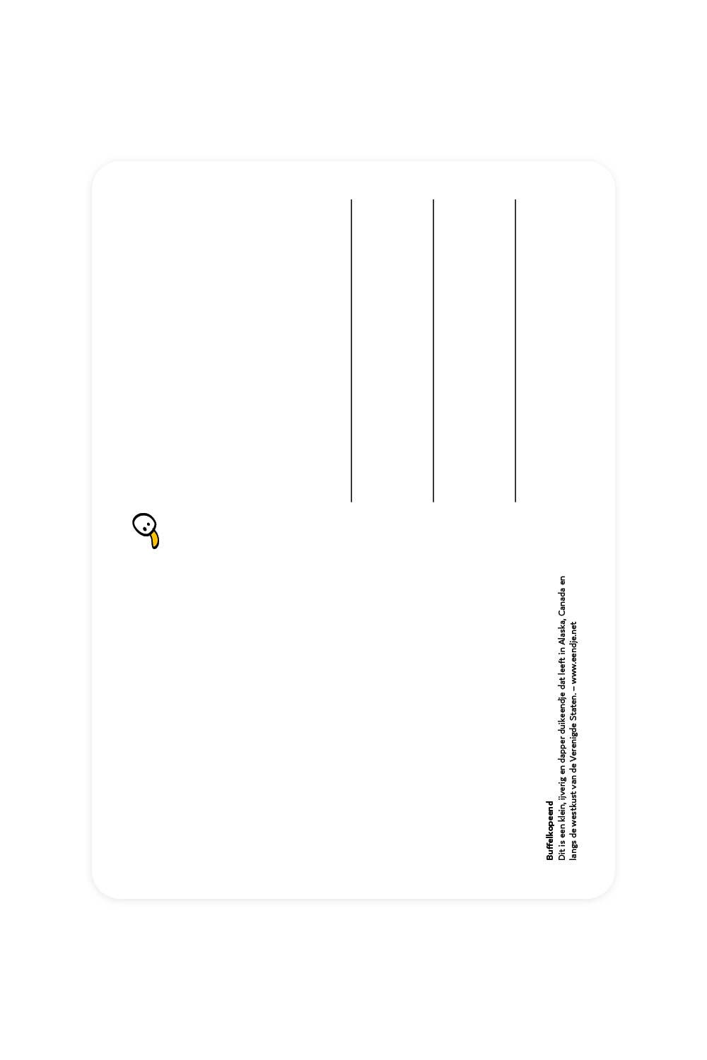 Postcard Buffalo Duck