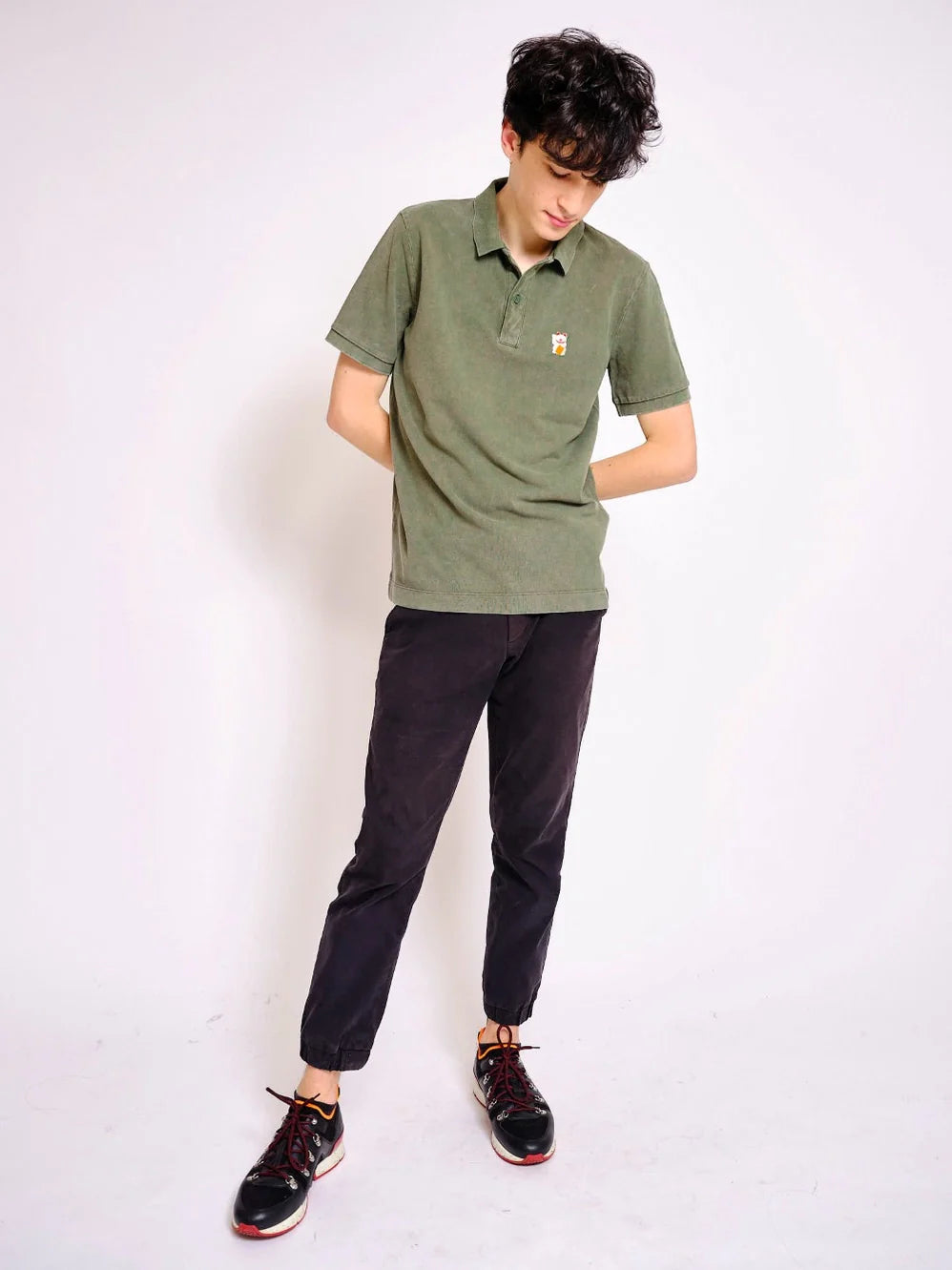 polo chat chanceux kaki strom 45356364