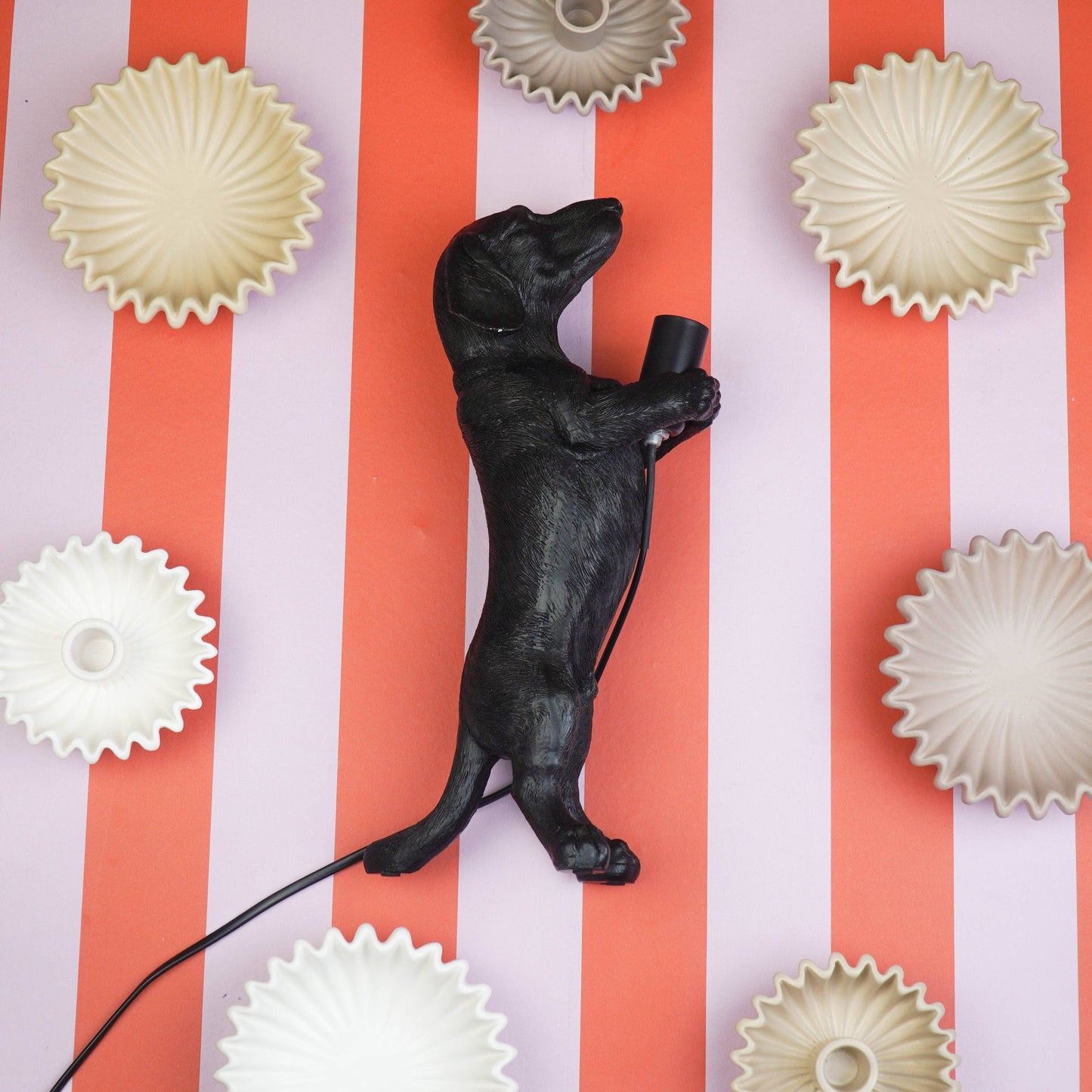 Dachshund Lamp - Black