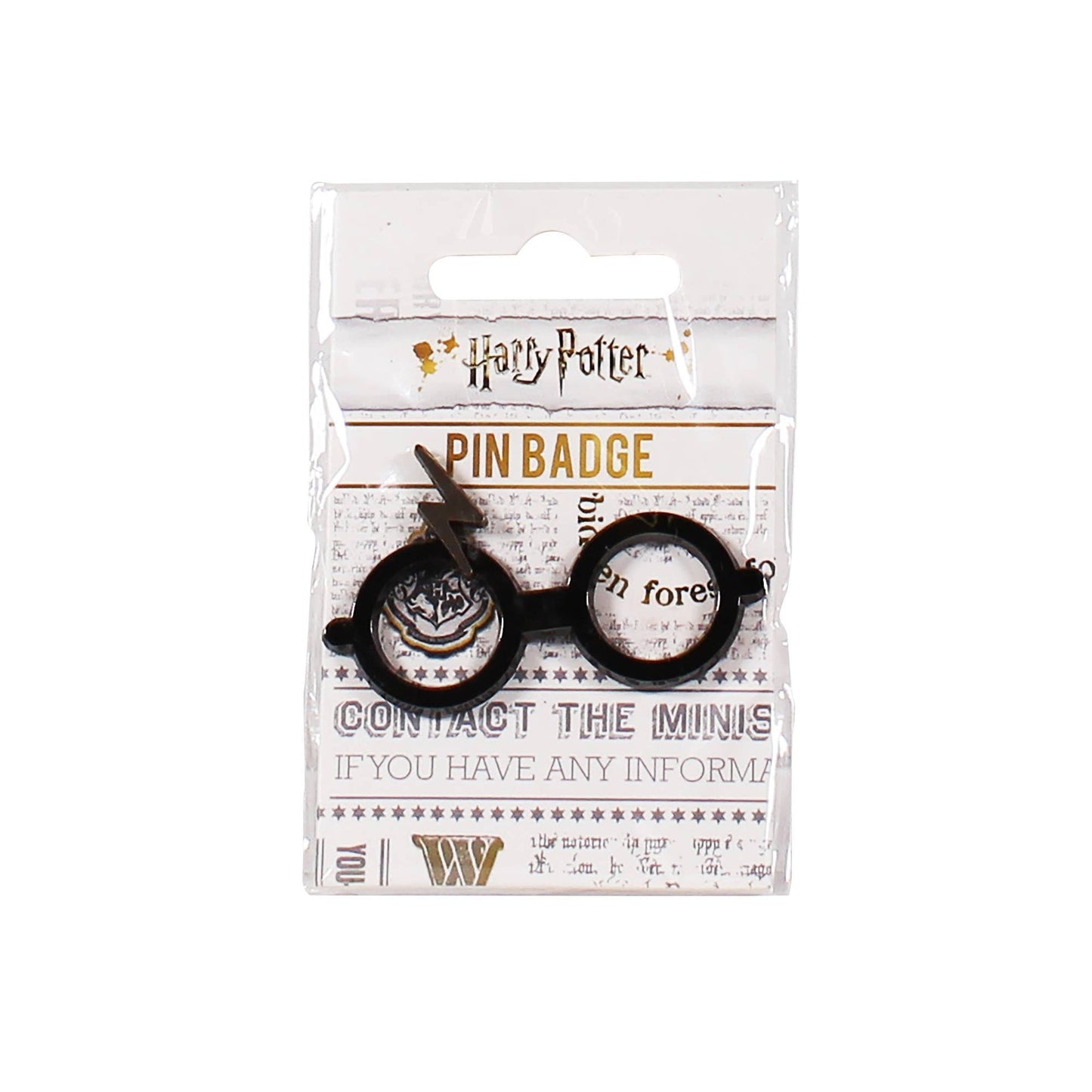 Harry Potter enamel pin badge - glasses and scar