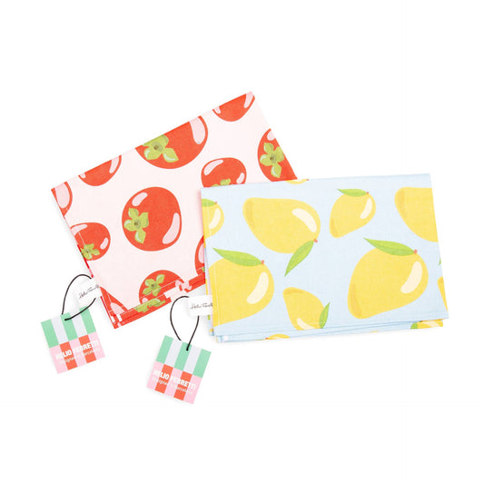 Torchon motif Tomates Rouges