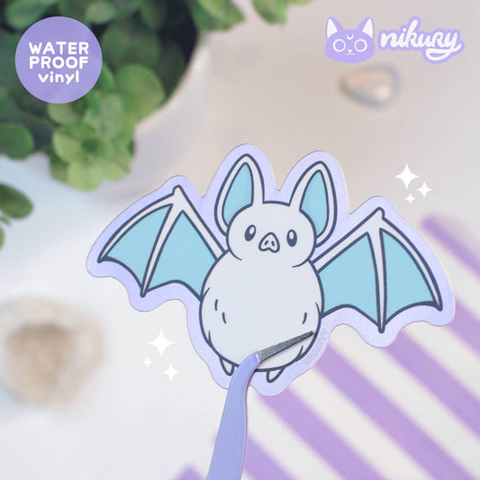 autocollant holographique chauve souris nikury