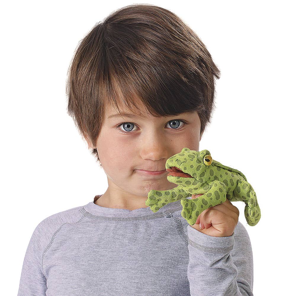 Marionnette à main Mini Grenouille 2761/ Mini Grenouille Folkmanis réaliste