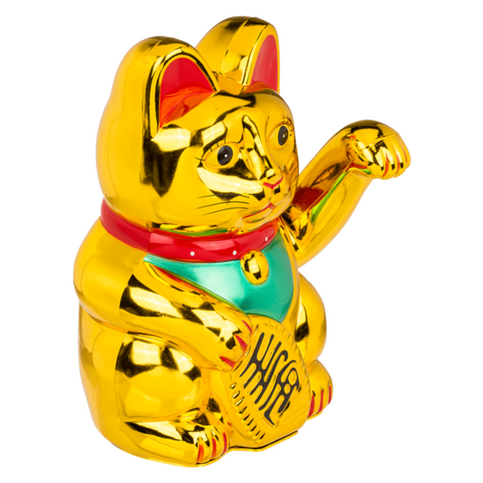 Chat Chanceux Classique Doré – vue 2