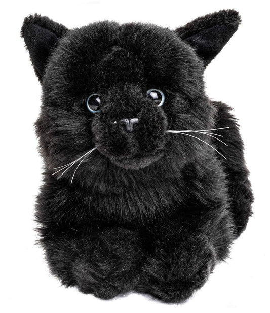 Peluche Chat Noir couché Uni Toys