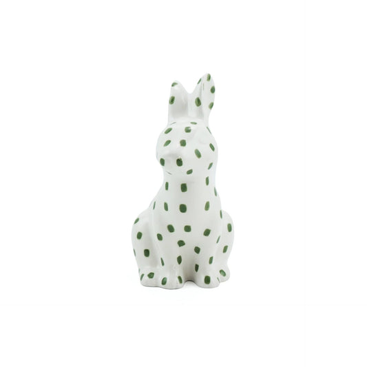 Vase en forme de liÚvre en céramique Woodland Animal vert