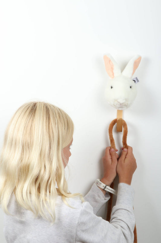 Porte-manteau Peluche Lapin Blanc - Wild & Soft