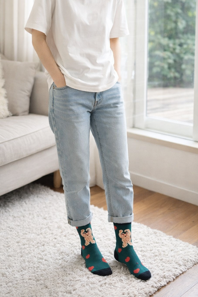 Chaussettes Chat “Funny Cat Love”