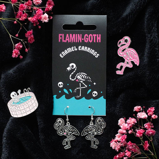 Boucles d'oreilles pendantes Flamin-goth
