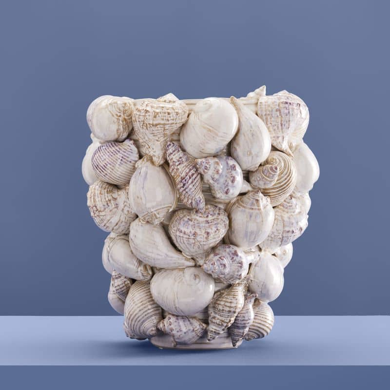 Muschelvase, Natursteinzeug M