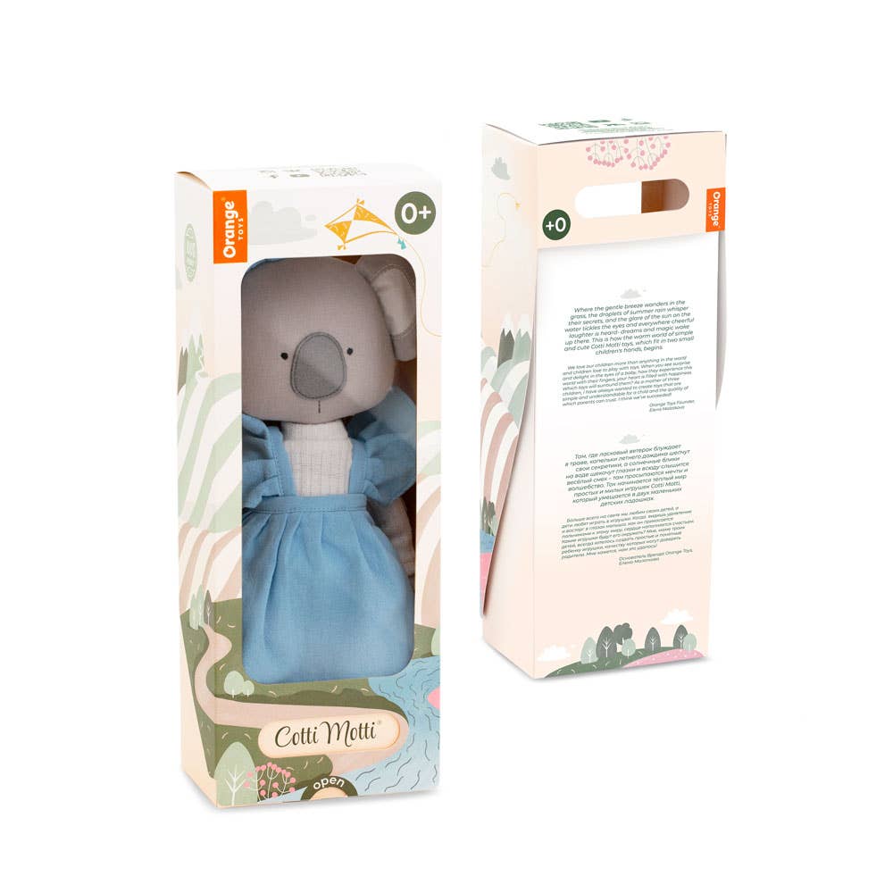Peluche en coton, Cotti Motti, Annie le Koala -29cm-0+
