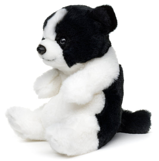 Peluche Border Collier assis kawaii Uni Toys