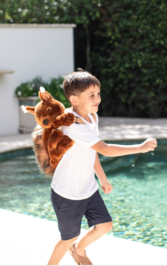 Sac à dos enfant Peluche écureuil - Wild & Soft