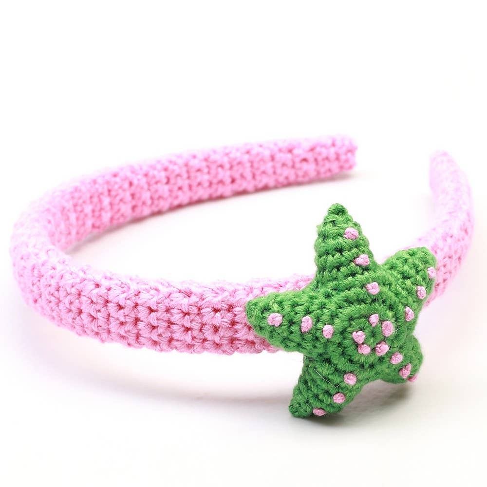 Bandeau étoile de mer - Rose