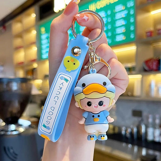 porte cles enfant canard jaune