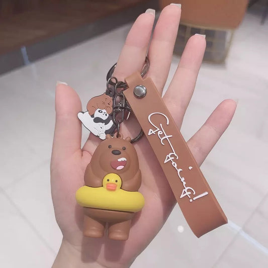 porte cles ours avec bouee canard