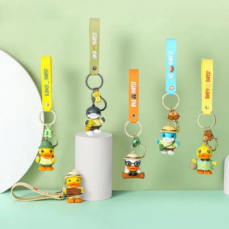 porte cles canard bleu campeur