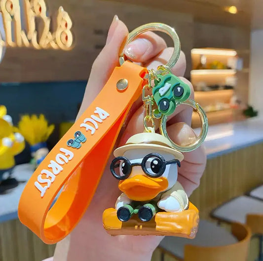 porte cles canard blanc campeur