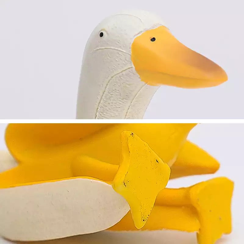 statuette canard banane