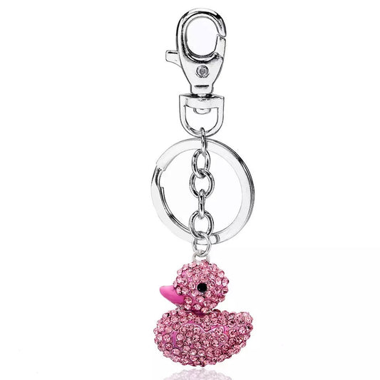 porte cles canard strass