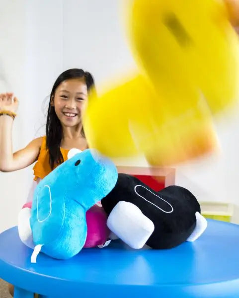 coussin canard bleu canar