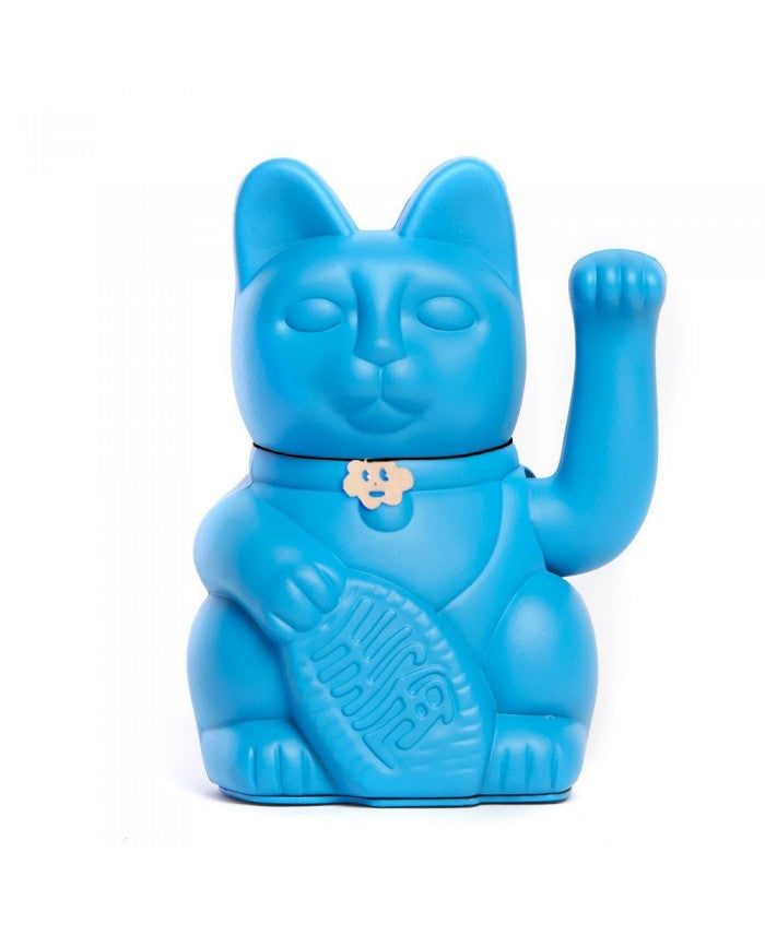Bleu ciel - chat chanceux Maneki Neko