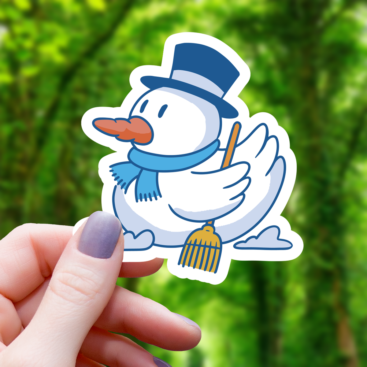 Bonhommes de neige - canards et cadeaux d'hiver