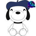 French Snoopy Plush (9in)
