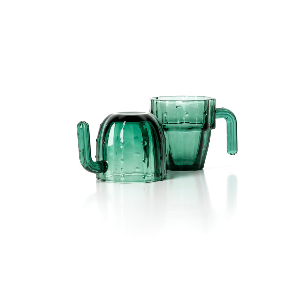 The Stack-a-Cactus Glasses - Green - Set of 4