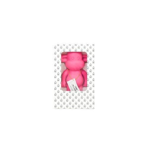 Ornement - Figurine Singe 'La Légende' - Résine - Rose - 11x7x19cm