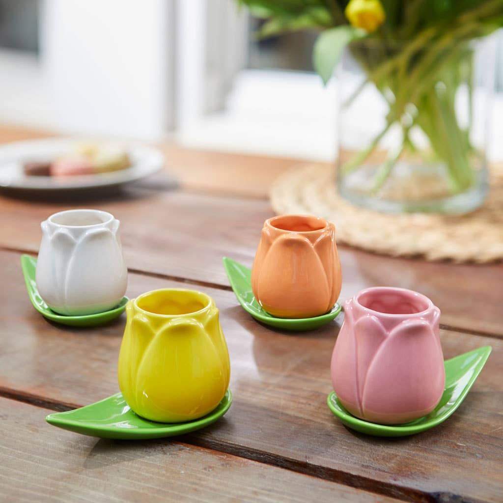 Tulip coffee cup set
