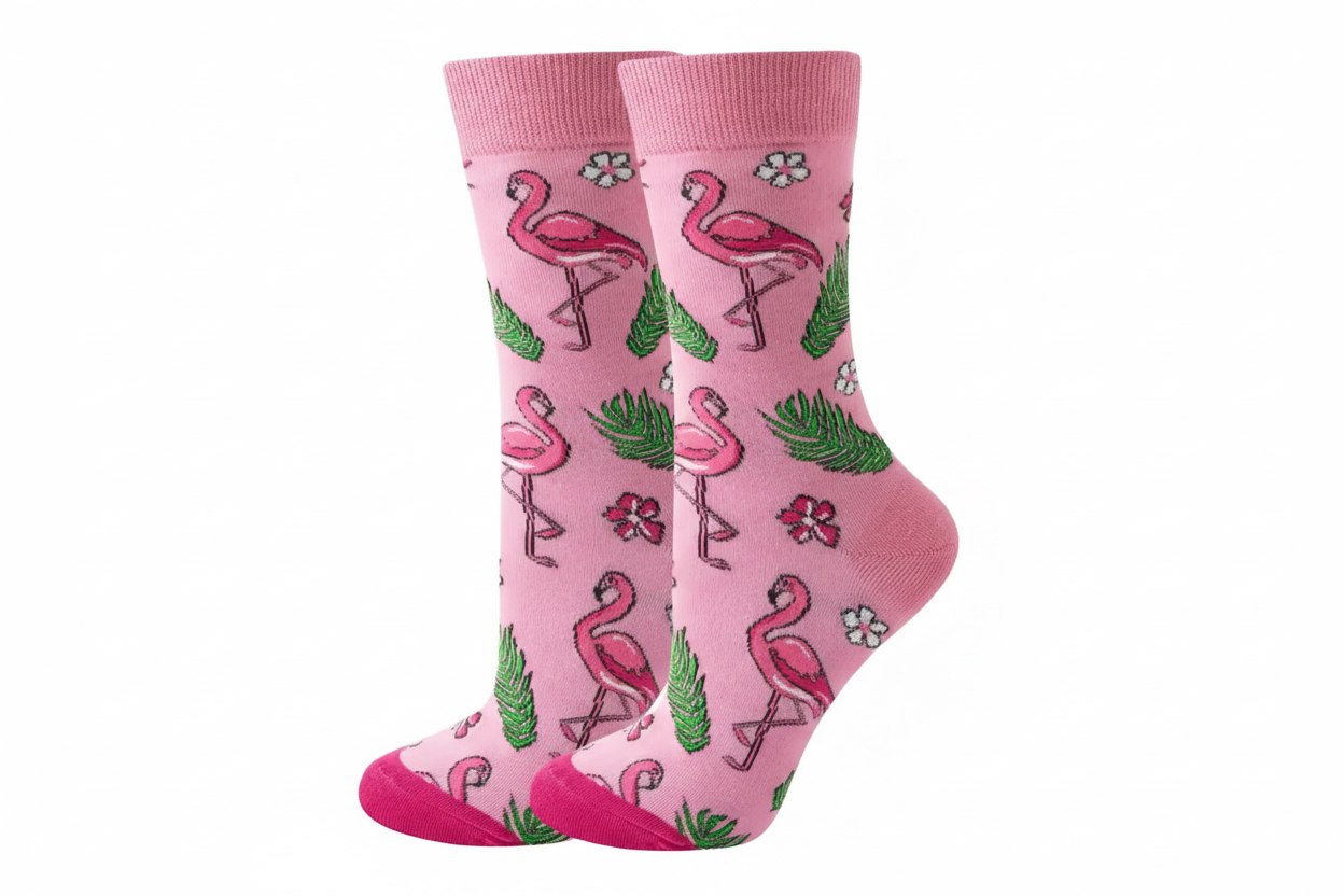 Chaussettes Flamants Roses