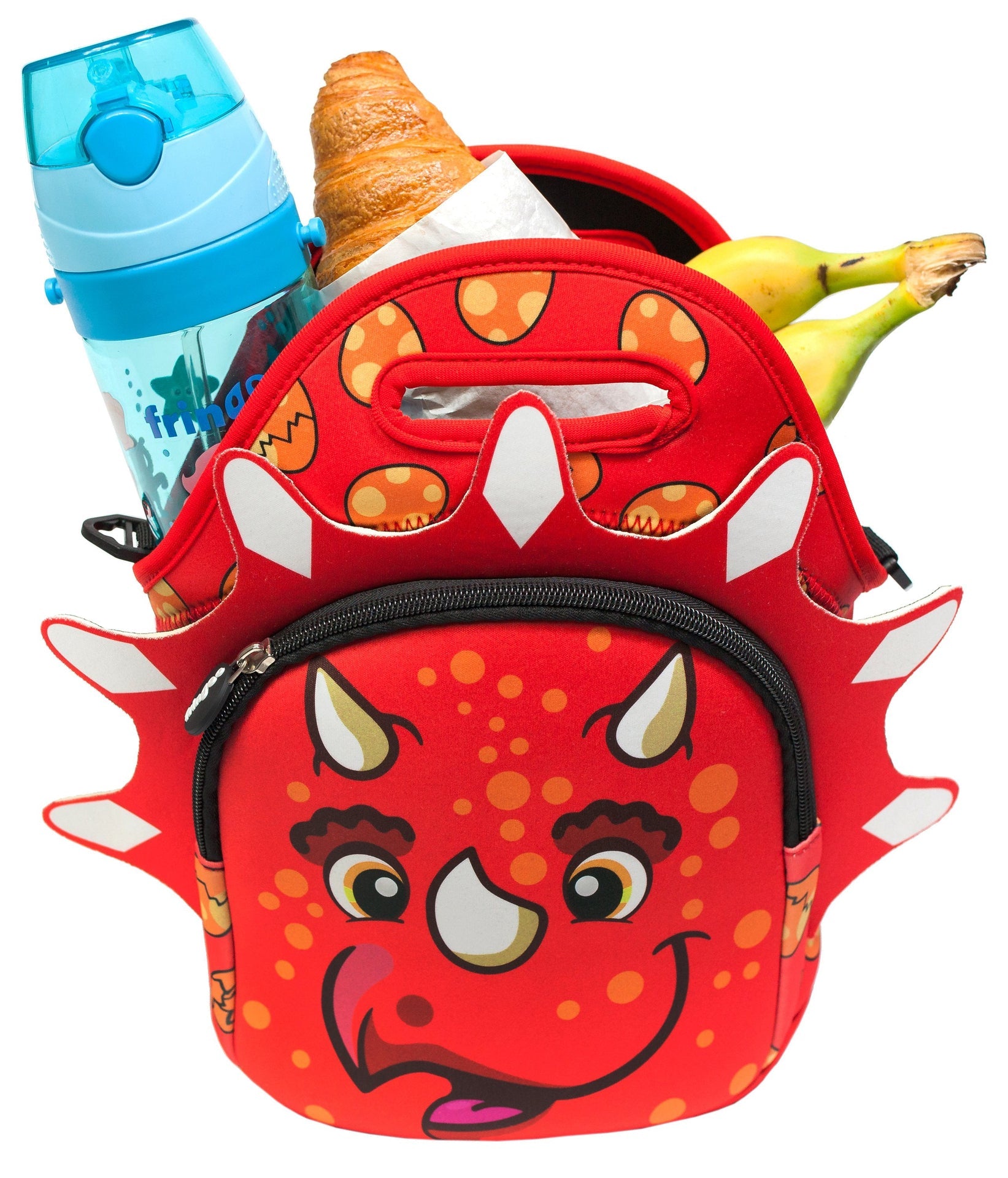 Sac repas enfant – dinosaure rouge
