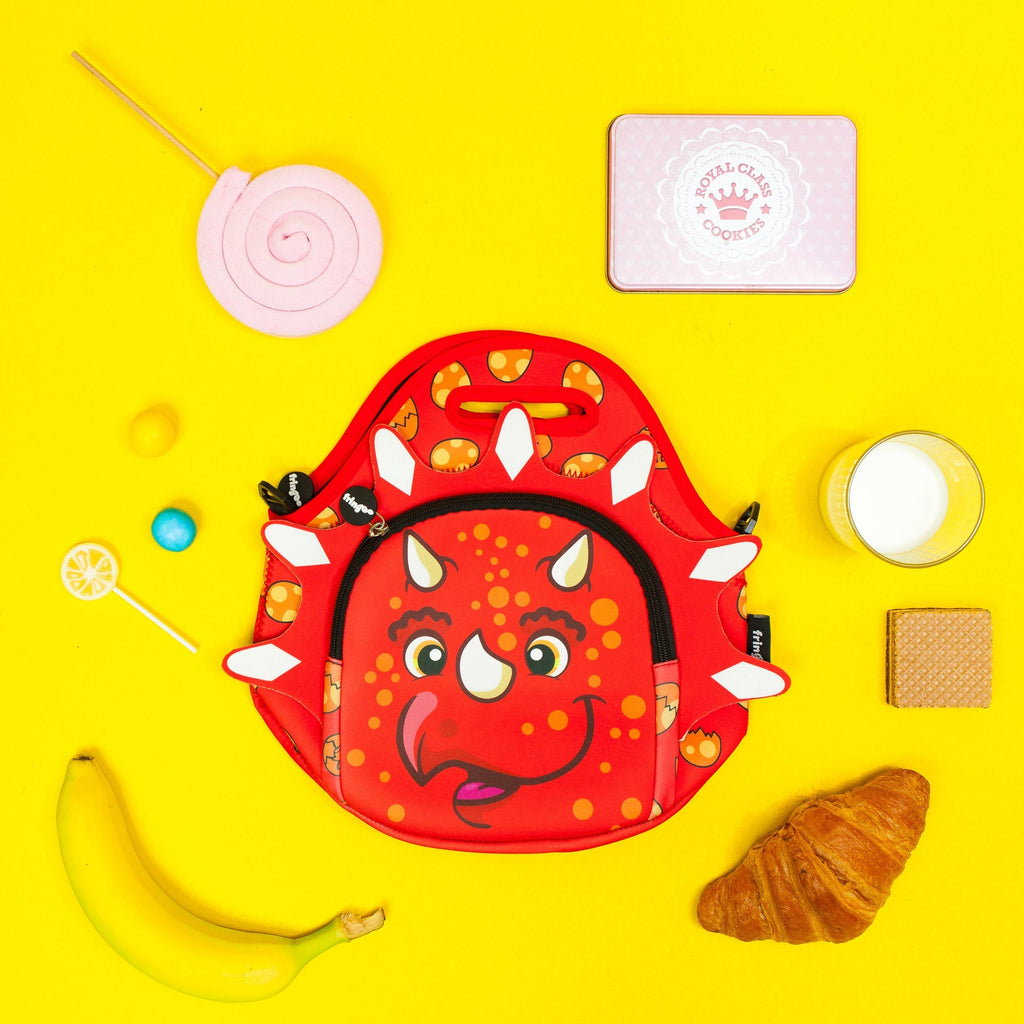 Sac repas enfant – dinosaure rouge