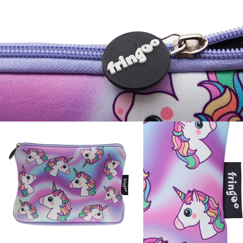 Grande trousse scolaire – licornes holographiques