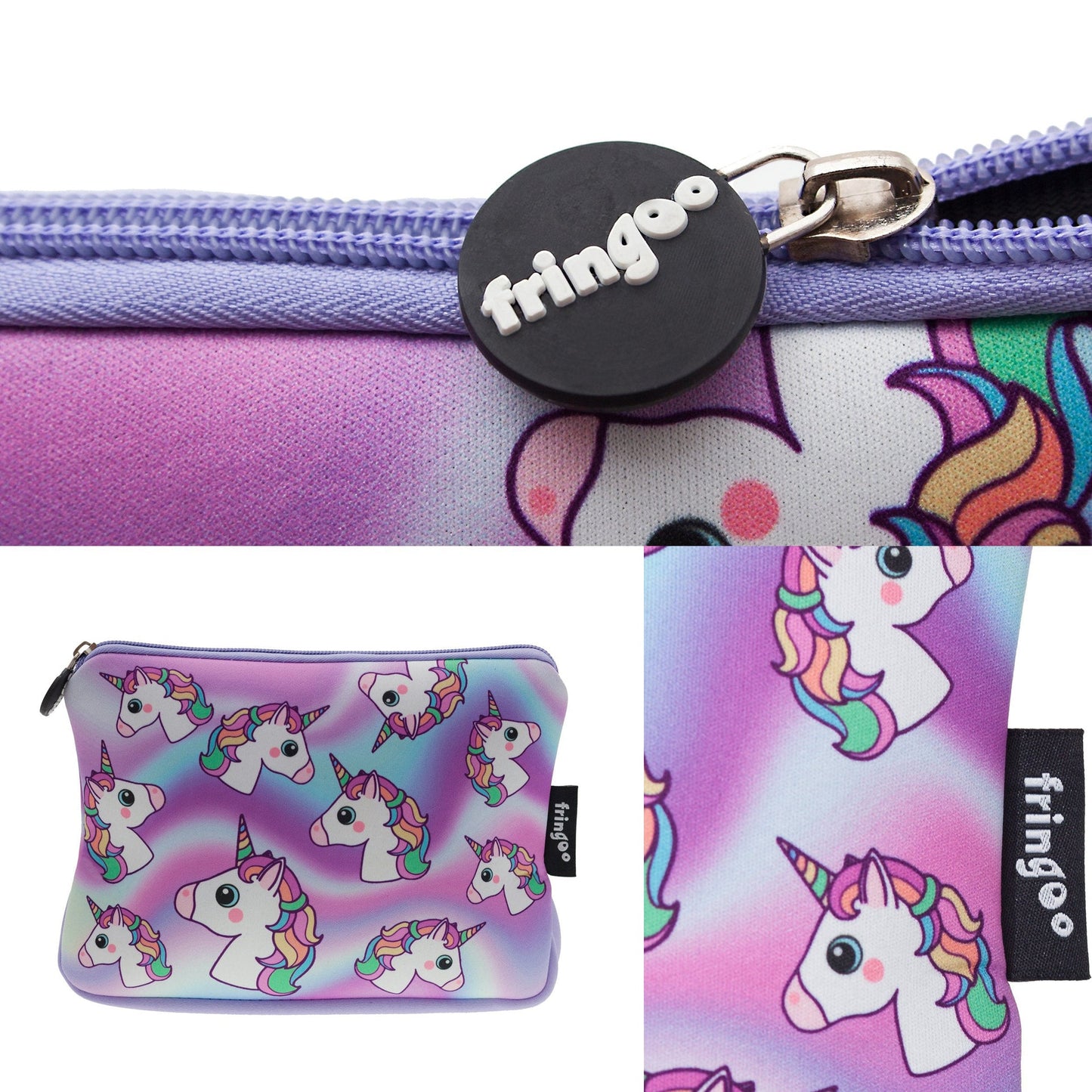 Grande trousse scolaire – licornes holographiques