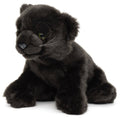 Bébé panthère noire, assis - peluche Uni Toys