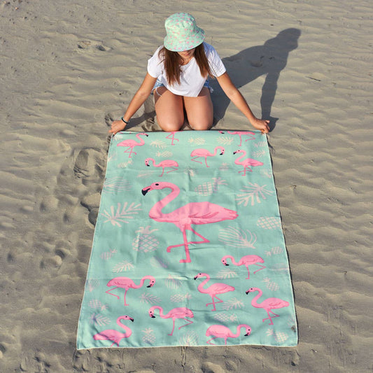 Serviette de plage Flamants roses