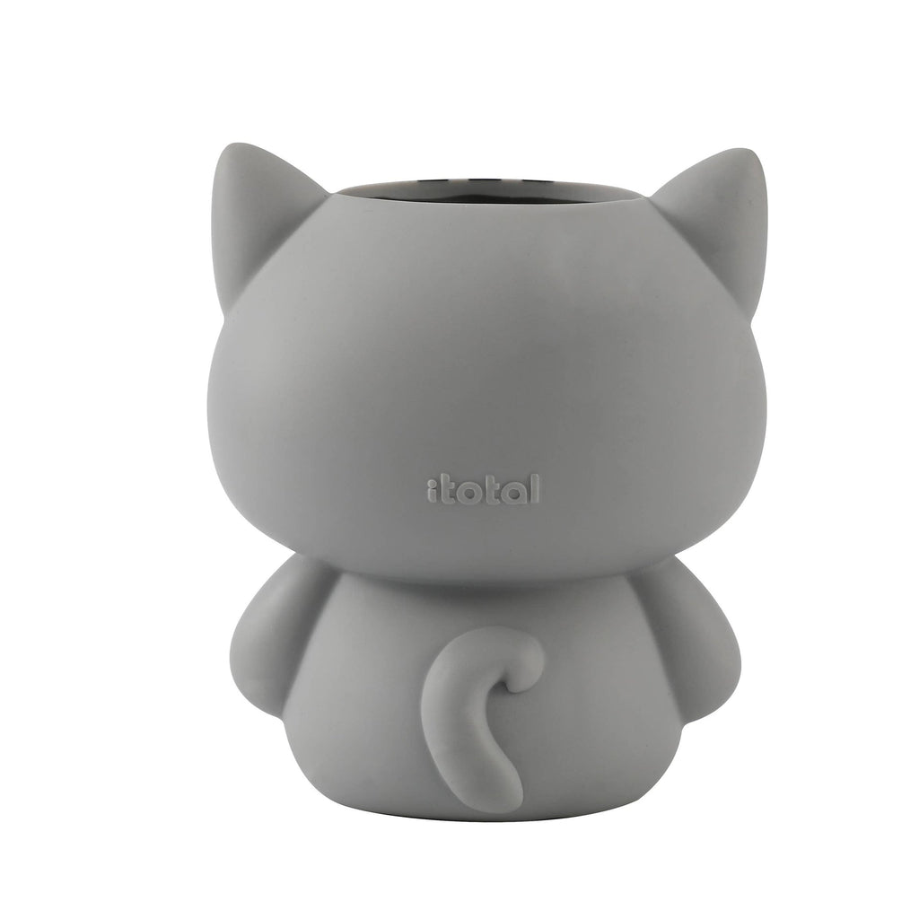 Porte-stylo 3D Chat Gris