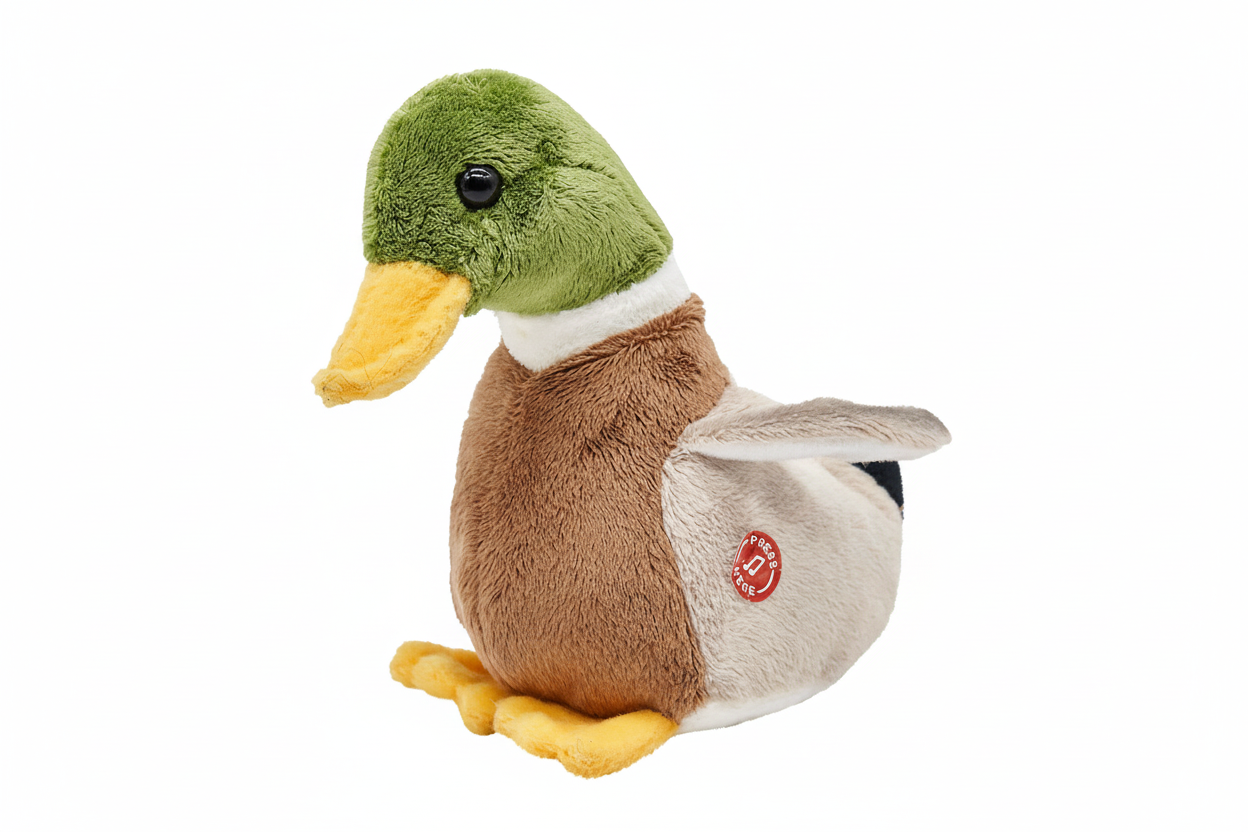 Peluche Canard Colvert avec Son Uni Toys